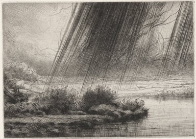 En storm. av Alphonse Legros