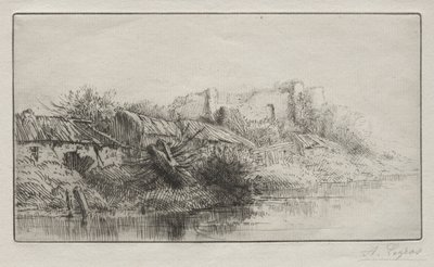 Övergiven by av Alphonse Legros