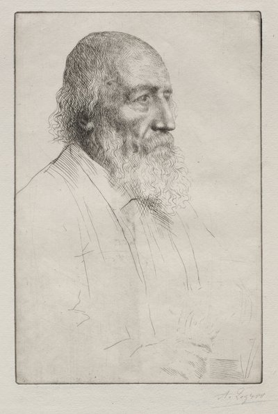 Alfred Lord Tennyson. av Alphonse Legros