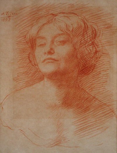 Alice Knewstub av Alphonse Legros