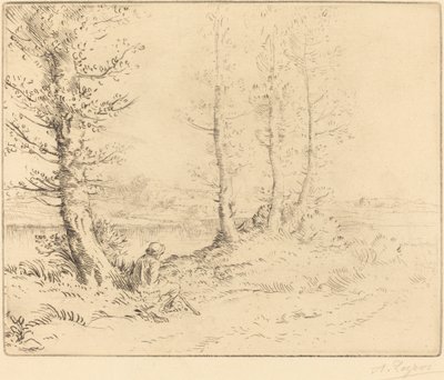 Längs floden Le long de la rive. av Alphonse Legros