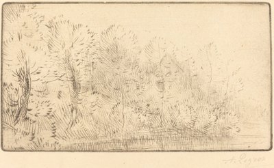 Längs floden Sur la riviere. av Alphonse Legros