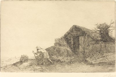 Längs toppen av kullen På toppen av kullen. av Alphonse Legros