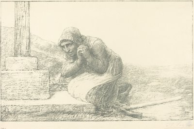 Vid korsets fot (Au pied de la croix) av Alphonse Legros
