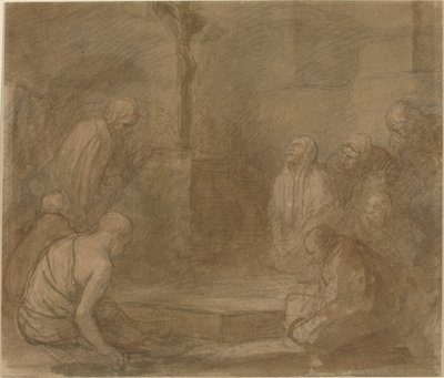 Vid korsets fot. av Alphonse Legros