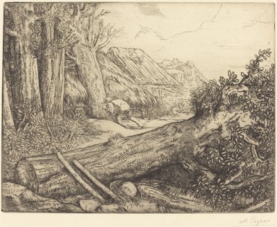 Hemma hos vedhuggarna Chez les bucherons. av Alphonse Legros