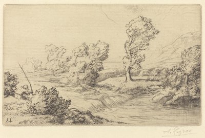 Banks of the Marne (Marne Board) av Alphonse Legros