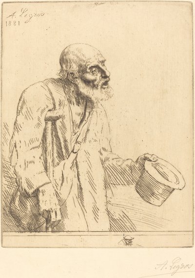 Tiggaren tiggaren, 1881. av Alphonse Legros
