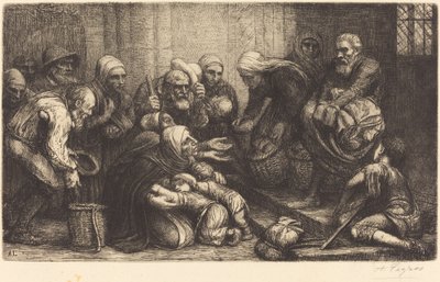 Bryssels tiggare Tiggarna i Brygge. av Alphonse Legros