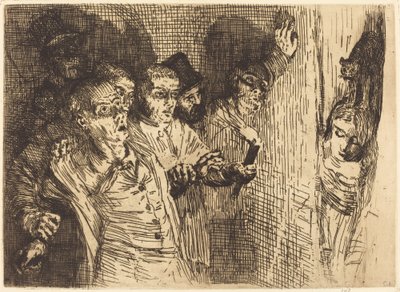 Black Cat Den svarta katten. av Alphonse Legros