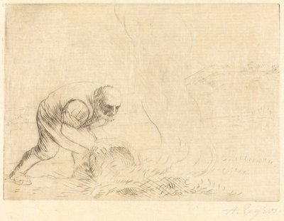 Brinnande Gräs av Alphonse Legros