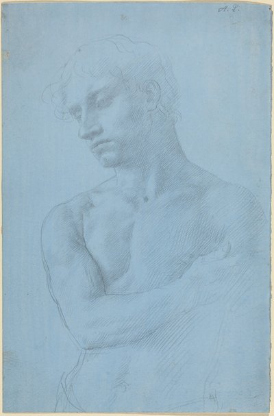 Byst av en naken man av Alphonse Legros