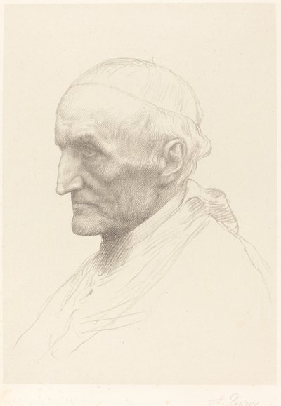 Kardinal Manning, 2:a plattan. av Alphonse Legros