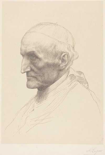 Kardinal Manning, andra plattan av Alphonse Legros