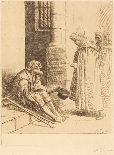 Välgörenhet (La charite) av Alphonse Legros