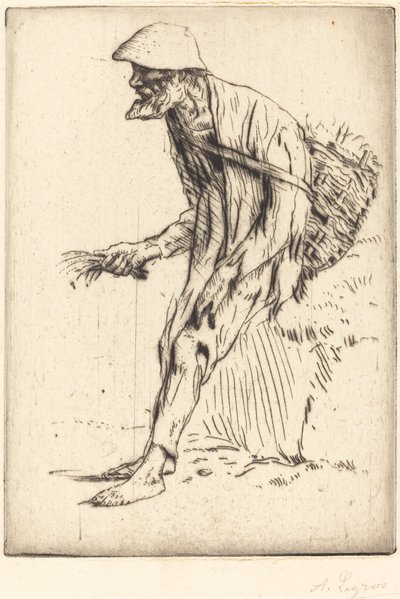Fågelgräshandlare Fågelgräshandlare. av Alphonse Legros