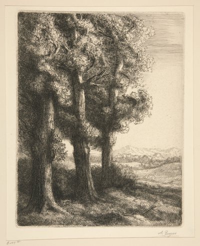 Ett hörn av en skog av Alphonse Legros