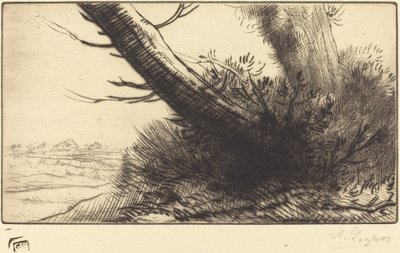 Hörn av en stig I hörnet av en stig. av Alphonse Legros
