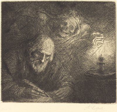Döden och filosofen av Alphonse Legros