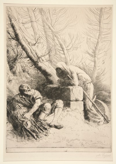Döden och vedhuggaren av Alphonse Legros