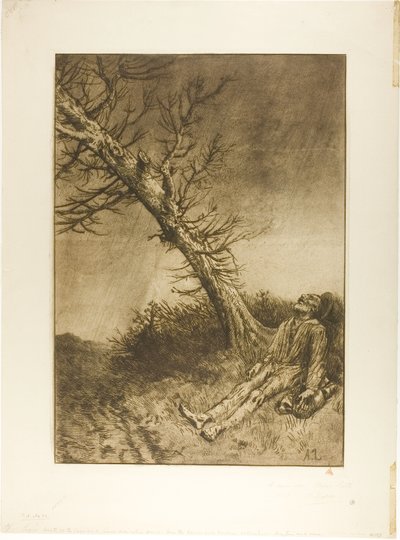 Vagabondens död av Alphonse Legros