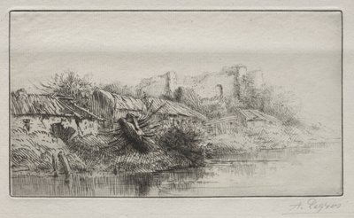 Öde by av Alphonse Legros
