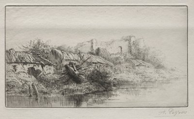 Öde by. av Alphonse Legros