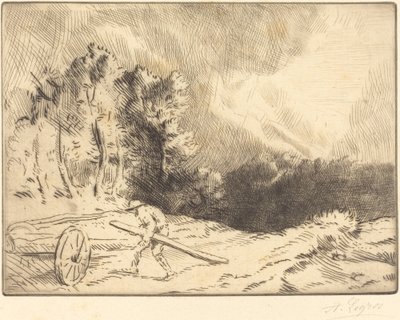 Edge of a Forest in Bourgogne Un coin de foret en Bourgogne. av Alphonse Legros