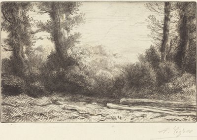 Edge of a Wood (Lisiere de bois) av Alphonse Legros