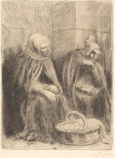 Äggförsäljare, 1:a tallrik Äggförsäljare. av Alphonse Legros