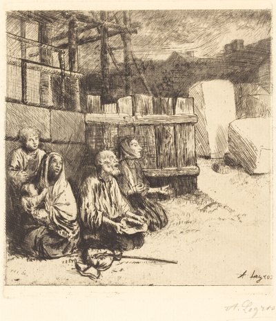 engelska tiggare av Alphonse Legros