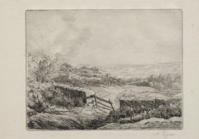Ingång till fältet av Alphonse Legros