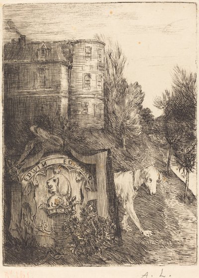 Ex-Libris Edwin Edwards. av Alphonse Legros
