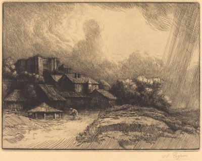 Gård vid klostret Gården vid klostret. av Alphonse Legros