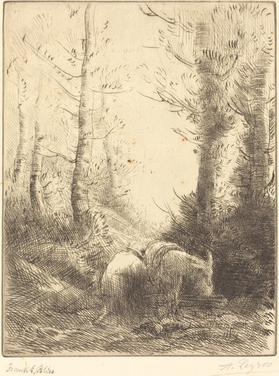 Bonde och hans åsna av Alphonse Legros