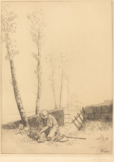 Hitta fåret Le Mouton retrouve. av Alphonse Legros