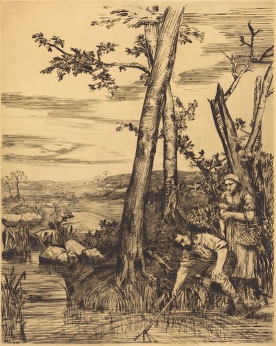 Kräftfiske av Alphonse Legros