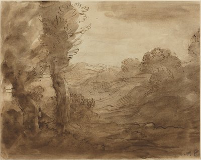 Gångstig i Bourgogne. av Alphonse Legros
