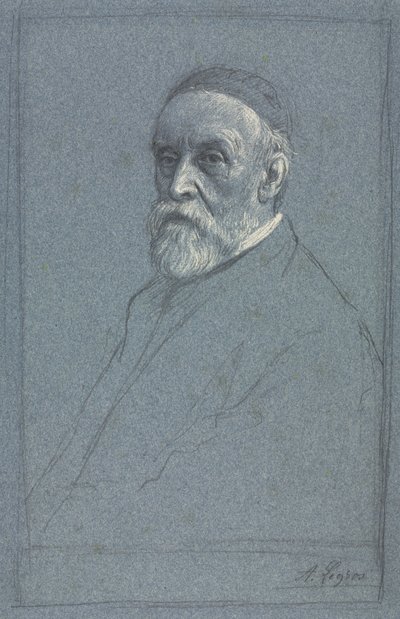 George Frederick Watts, R.A., ca. 1877-1878. av Alphonse Legros