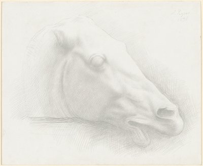 Chef för en häst från Parthenon av Alphonse Legros