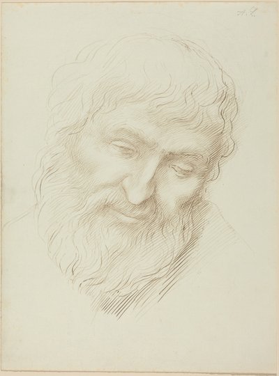En mans huvud av Alphonse Legros