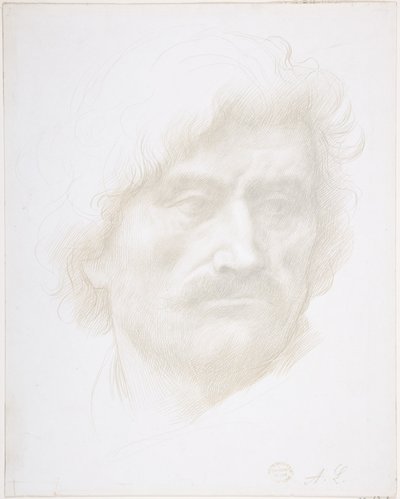 Huvud av en man av Alphonse Legros
