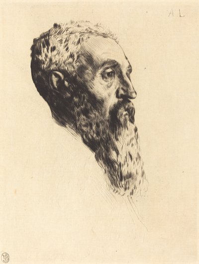 Head of a Model Heads of models. av Alphonse Legros