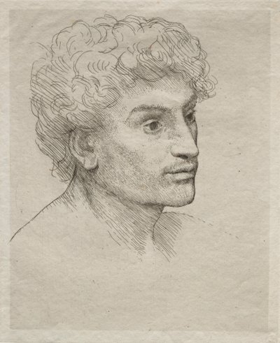 Chef för en ung man. av Alphonse Legros