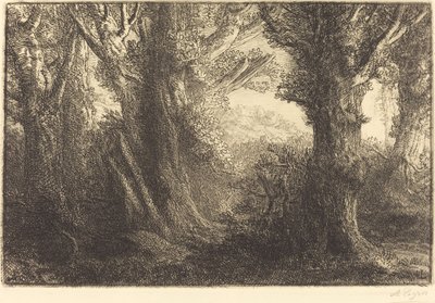 I skogen Conteville Dans la foret de Conteville. av Alphonse Legros