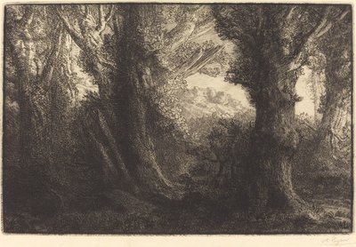 I skogen Conteville Dans la foret de Conteville. av Alphonse Legros