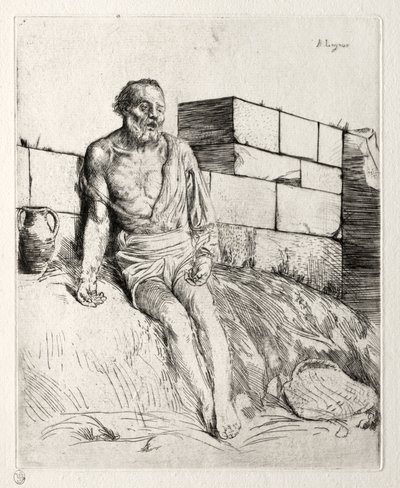 Job (första plattan) av Alphonse Legros