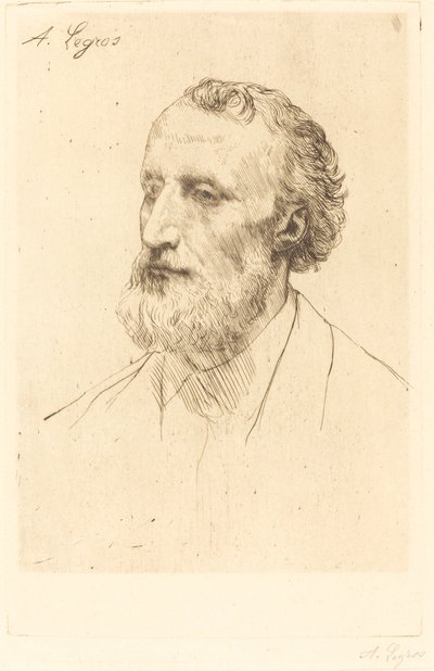Jules Dalou, 1st plate. av Alphonse Legros