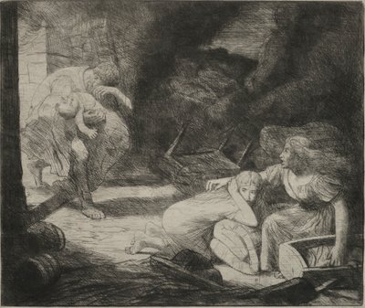 LIncendie, 1876. av Alphonse Legros