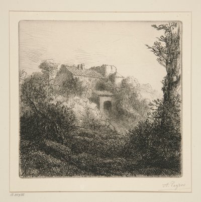 Gården på kullen av Alphonse Legros